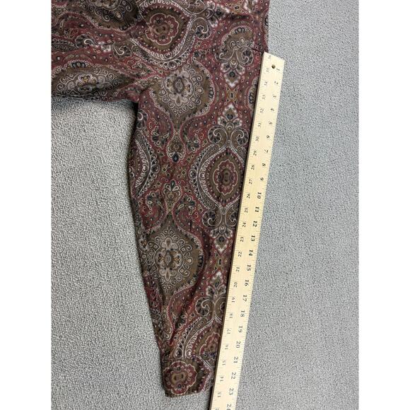 Bill Blass Men Large Multicolor Paisley Button Down Shirt - Picture 7 of 12